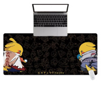 龙觇 皮卡丘创意桌垫超大鼠标垫加厚锁边防滑办公桌垫大号鼠标垫可水洗