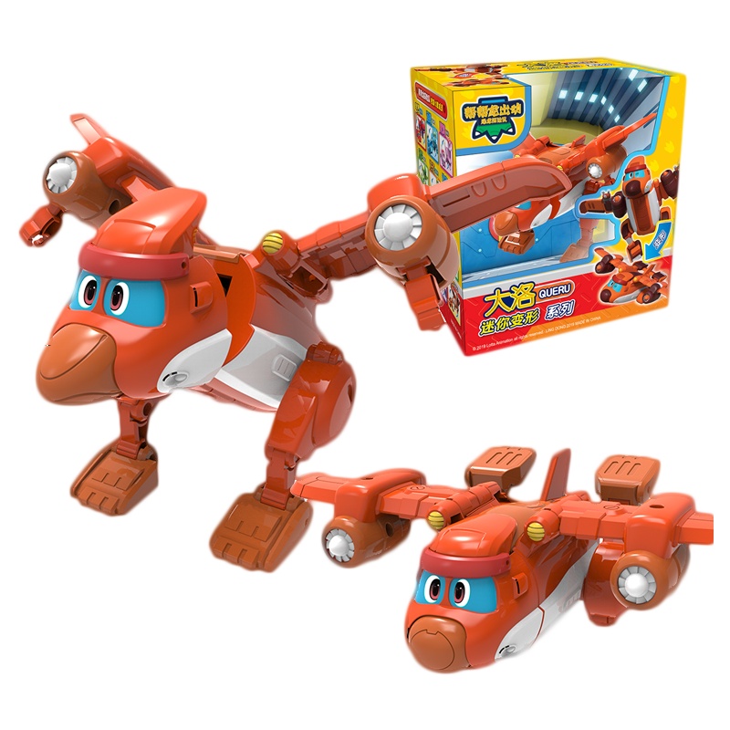 灵动创想(LDCX)帮帮龙出动 幼儿早教益智儿童玩具变形机器人迷你变形系列-大洛5999