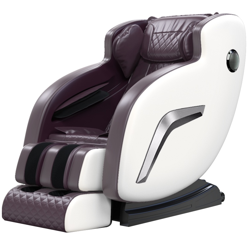 AUX/奥克斯豪华按摩椅S690家用全身全自动太空悬浮舱深V零重力小型多功能老人电动沙发颈椎肩腰背部智能揉捏器 高配棕色