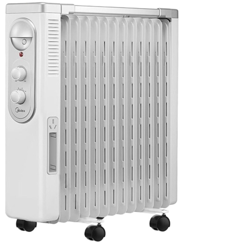 美的(Midea)NY2513-16FW 油汀取暖器高温导热油13片散热片25平方米供暖三档调节多功能电暖气(ZXHB)