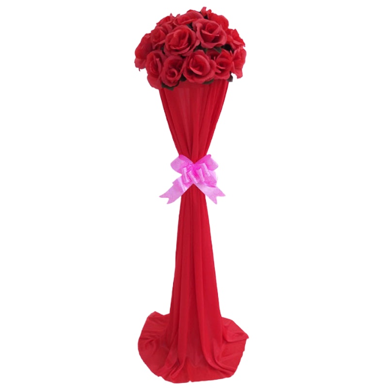 婚庆路引花柱 新款婚礼布置拱门装饰道具开业活动迎宾柱罗马柱花篮