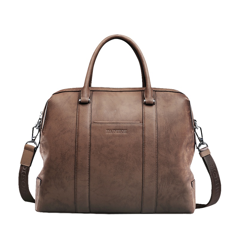 【顺丰配送】帕迪欧真皮手提包男士包包单肩斜挎包男包商务横款公文包男休闲潮_dRVHp3