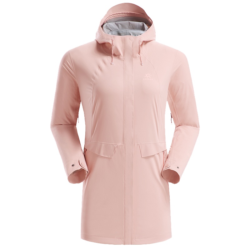 凯乐石旅行户外冲锋衣无内胆单冲女运动防风防水单层外套