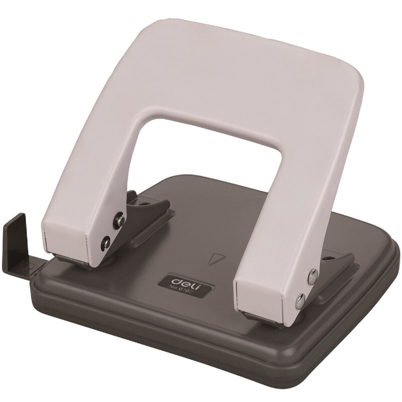 得力φ6mm可打20页两孔打孔器打孔机(带标尺)中号混色0102