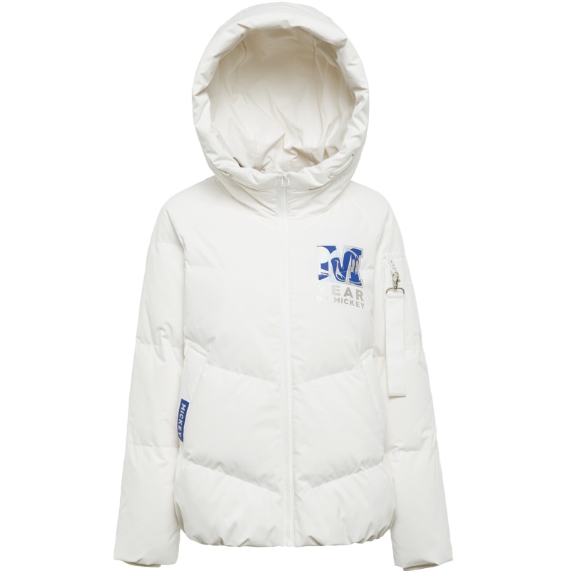 波司登羽绒服女短款新款迪士尼系列米奇印花外套潮
