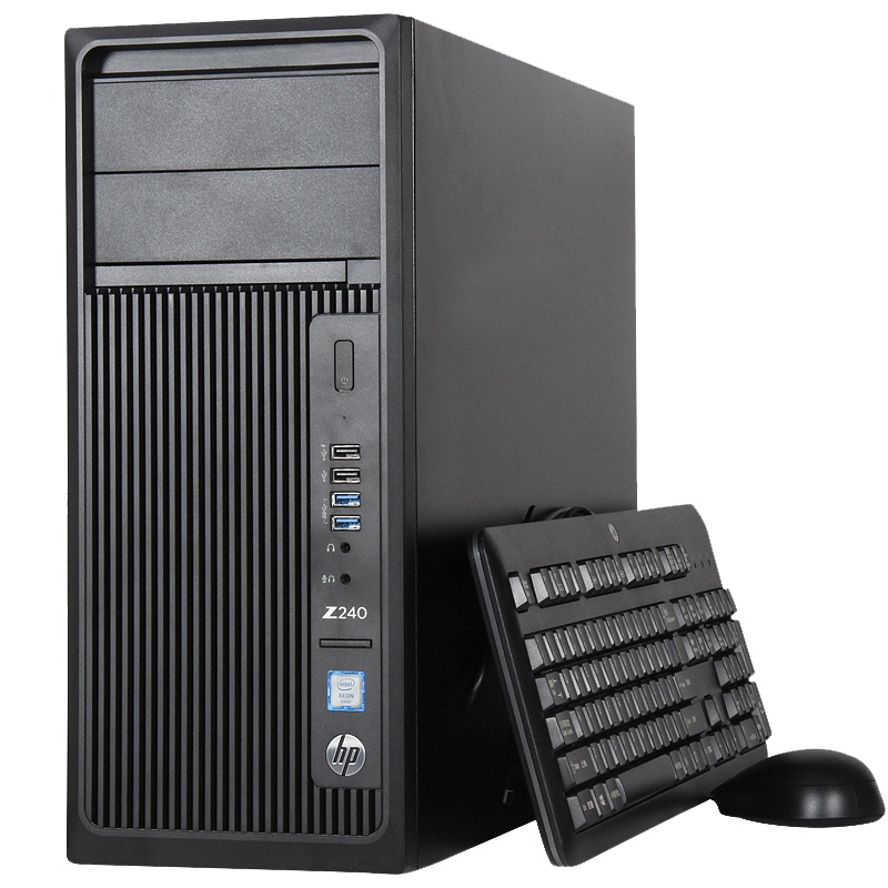 惠普（HP）Z240 Tower 塔式工作站（I5-7500 8G 1T P400 2G 无光驱 USB键鼠）