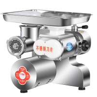 猛世商用绞肉机多功能绞切两用机灌肠机 台式不锈钢大功率电动切肉机 1500W加大肉盘
