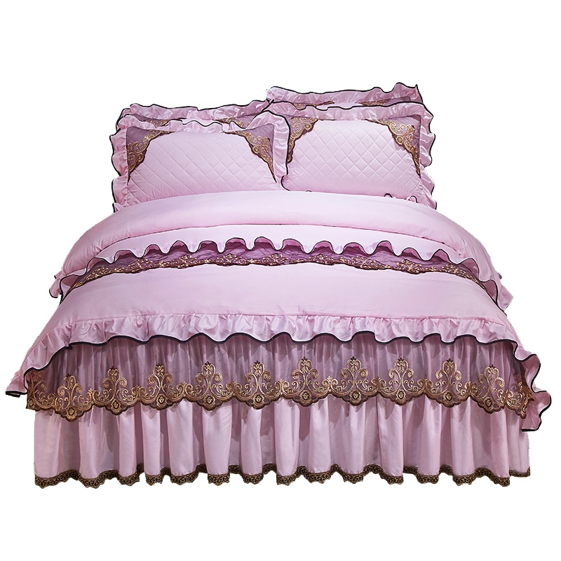 唛乐斯Mallas2020款臻丝棉绗缝夹棉保暖床裙四件套