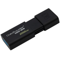 金士顿 256GB USB3.0 U盘 黑色 滑盖设计 时尚便利