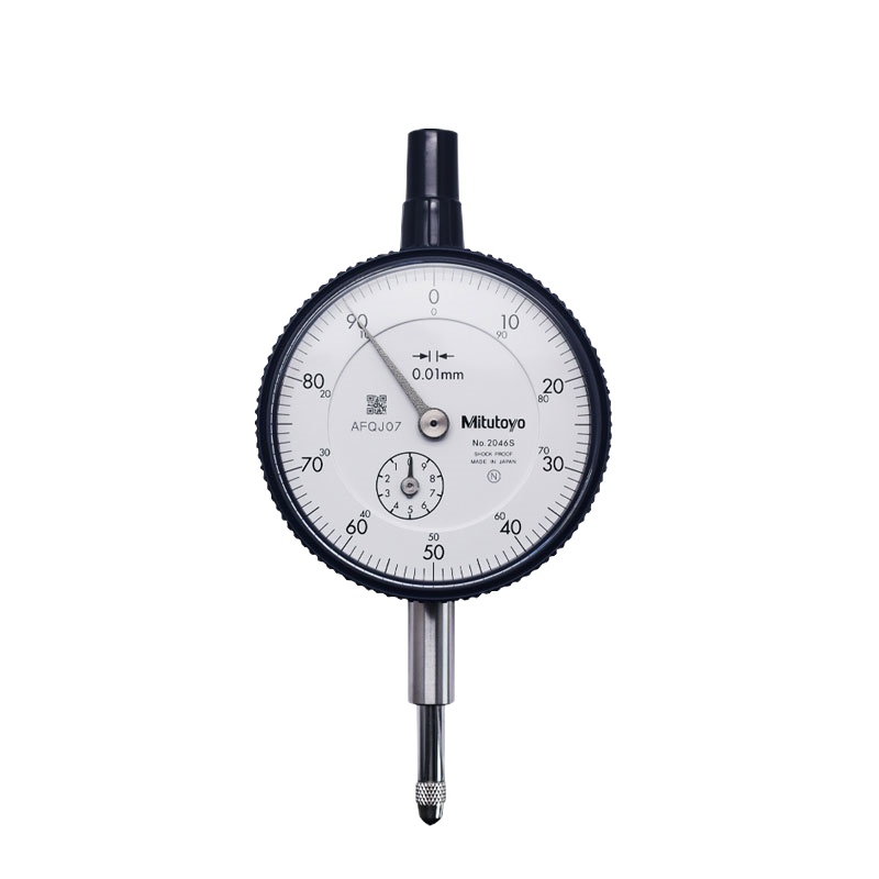 Mitutoyo三丰指针式百分表 0-0.5/1/1.6/5/10/20 平型后盖/带耳后盖