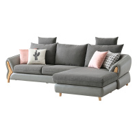 林氏木业北欧风格布艺沙发现代简约小户型客厅家具组合套装RAJ1K