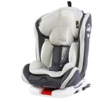 innokids 儿童安全座椅0-4岁-12岁isofix接口新生婴儿宝宝汽车用360度旋转 魔力灰接口版