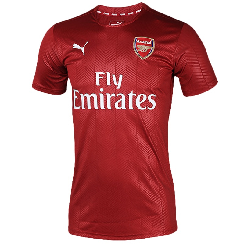 Puma彪马17-18赛季阿森纳短袖球衣足球训练队服休闲跑步运动T恤75265803