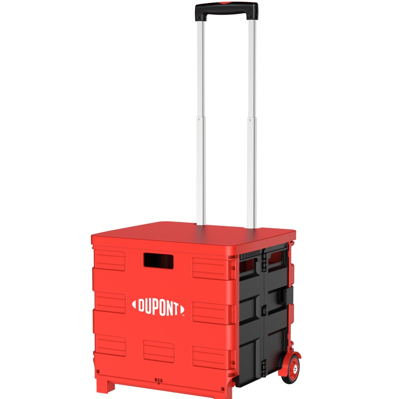 DuPont杜邦多功能收纳盒买菜车小拉车超市折叠购物车家用轻便携小推车拉杆车拉货拖车爬楼车