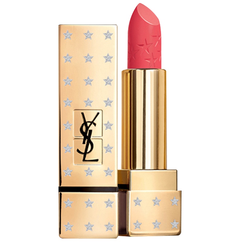 [国内专柜版]圣罗兰纯口红3.8g 方管52# 珊瑚红 星星色 心动少女唇