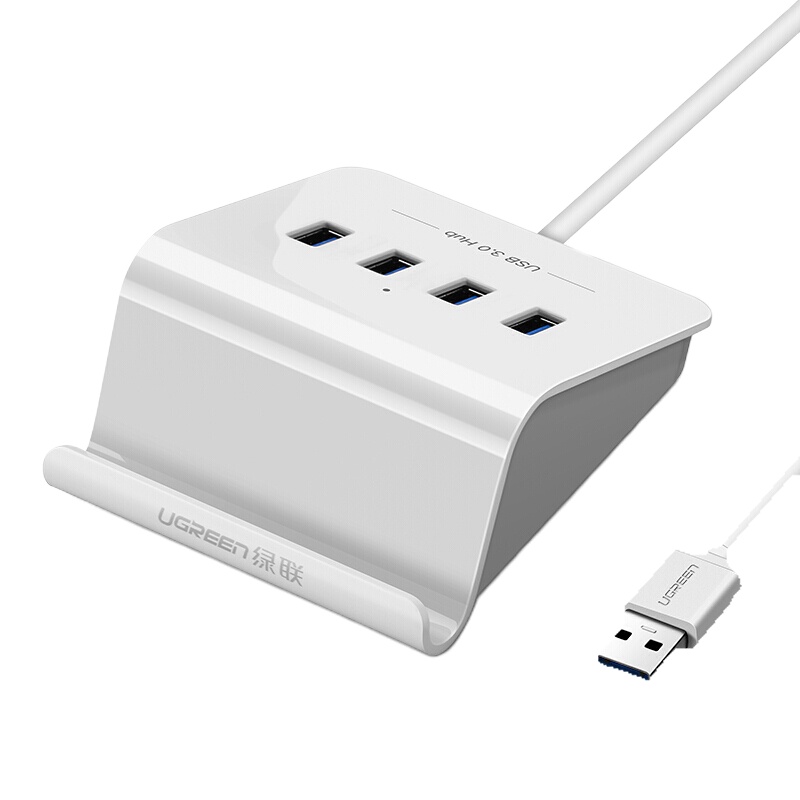 绿联(UGREEN) USB3.0分线器4口HUB集线器笔记本台式电脑一拖四多接口扩展器 1米 40440