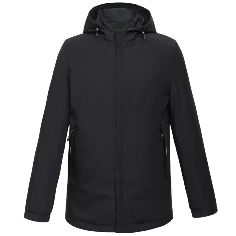 HODO红豆男装男士春秋夹克双面穿可脱卸连帽休闲舒适时尚夹克外套男