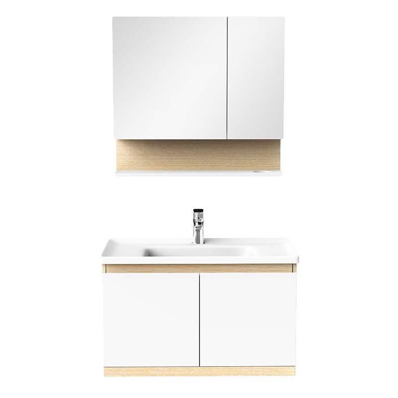 九牧卫浴实木浴室柜北欧现代简约洗手盆洗脸盆柜组合卫生间洗漱台(不含龙头等配件)