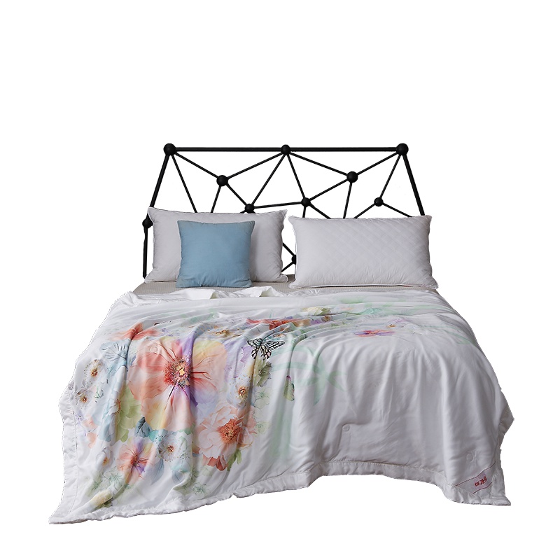 恒源祥家纺100%蚕丝被夏凉被天丝空调被双人夏天薄被子