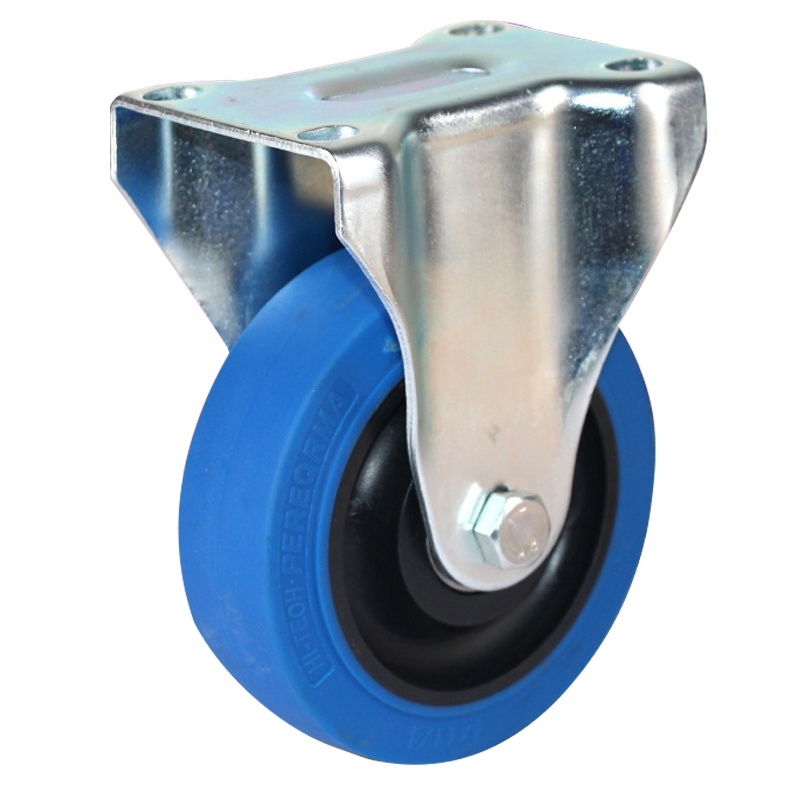 海斯迪克 gnjz-106 中型静音脚轮 双轴承滚轮 耐磨减震手推车轮子轱辘 3寸定向轮