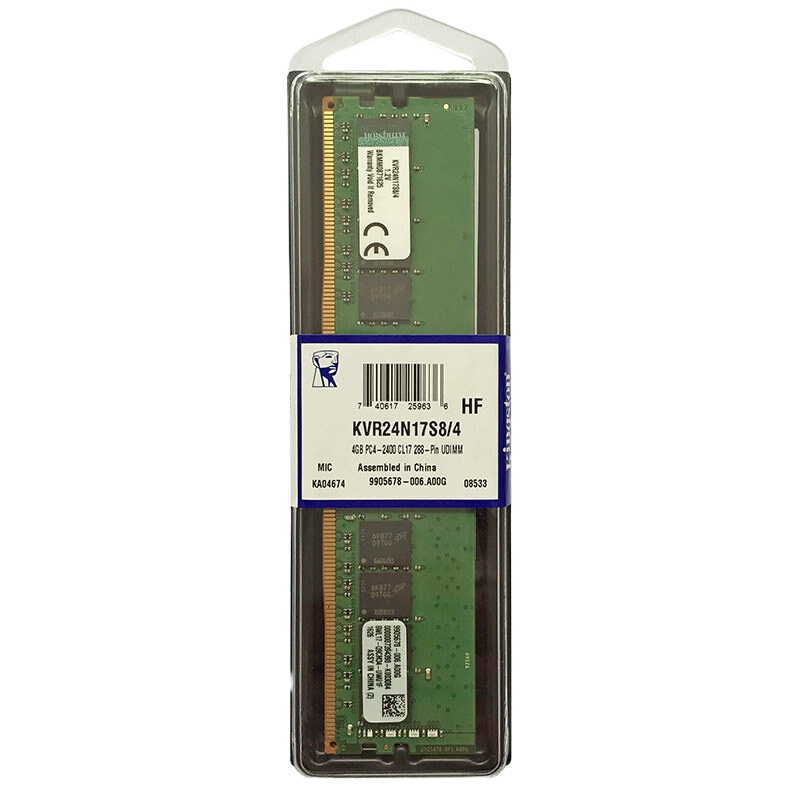 金士顿(Kingston) DDR4 2400 4GB 台式机内存