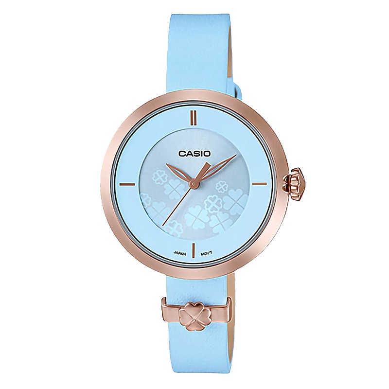 CASIO卡西欧 石英表 女 大众指针系列日韩品牌休闲时尚四叶草女士腕表LTP-E154RL
