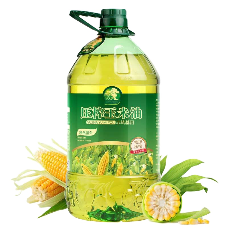 玉米油 玉米胚芽油 植物油 物理压榨食用油4L