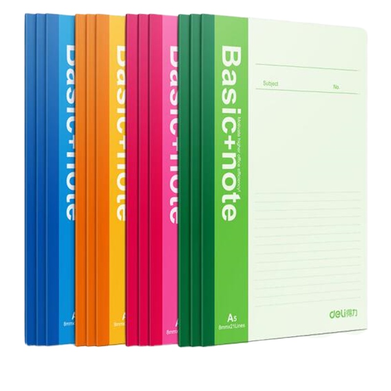 得力(deli)12本A5/30张无线装订软抄本笔记本子 7650