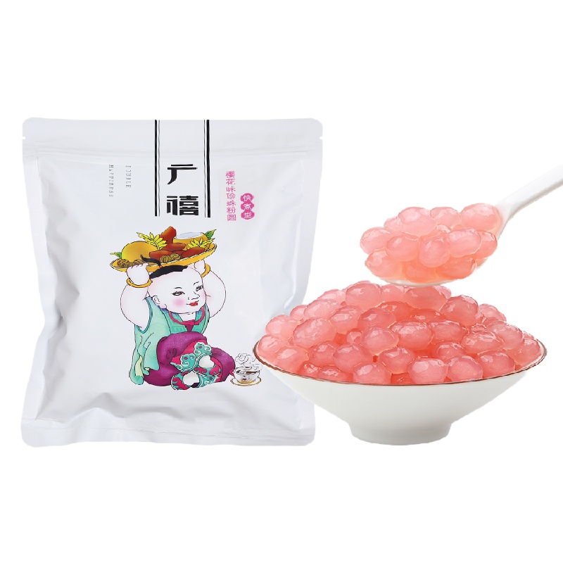 广禧樱花味快煮珍珠粉圆水蜜桃珍珠