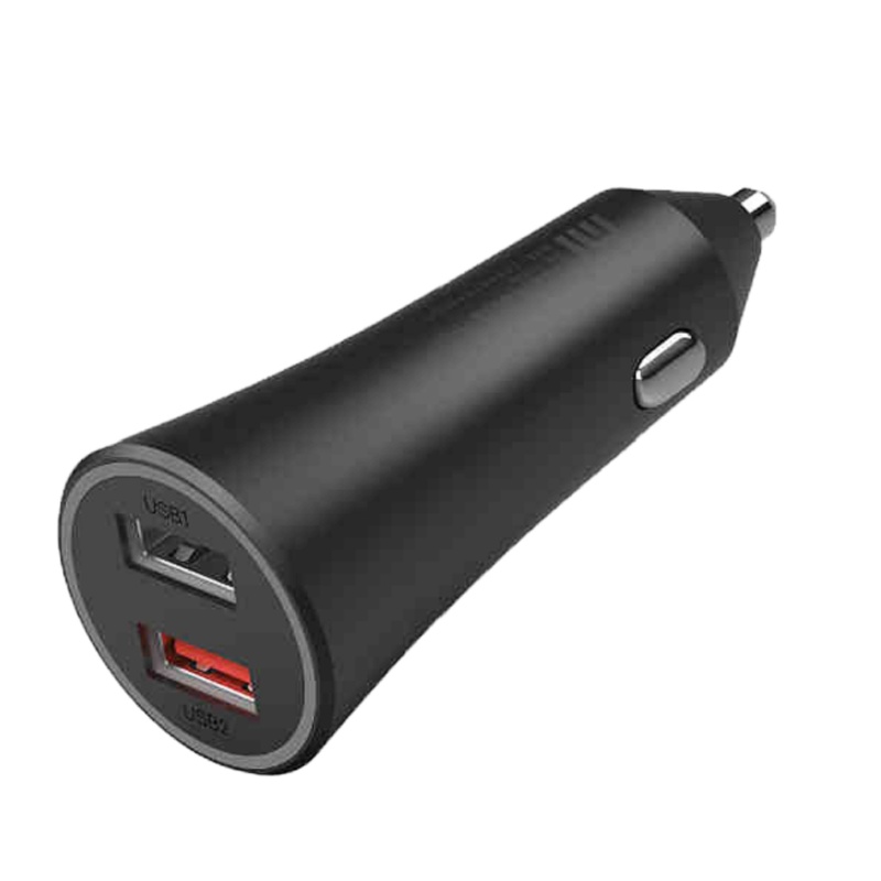 小米车载充电器快充版37W 双USB智能输出多功能金属车充