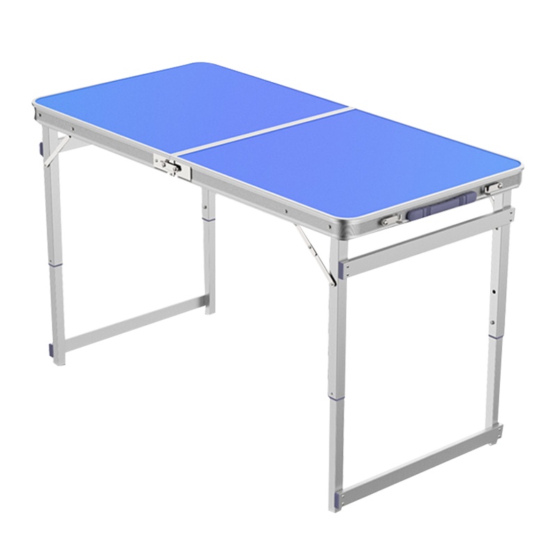 淘尔杰TAOERJ[圆管蓝色+4凳]折叠桌户外折叠桌子家用折叠餐桌椅便携式地摊地推小桌子夜市摆摊