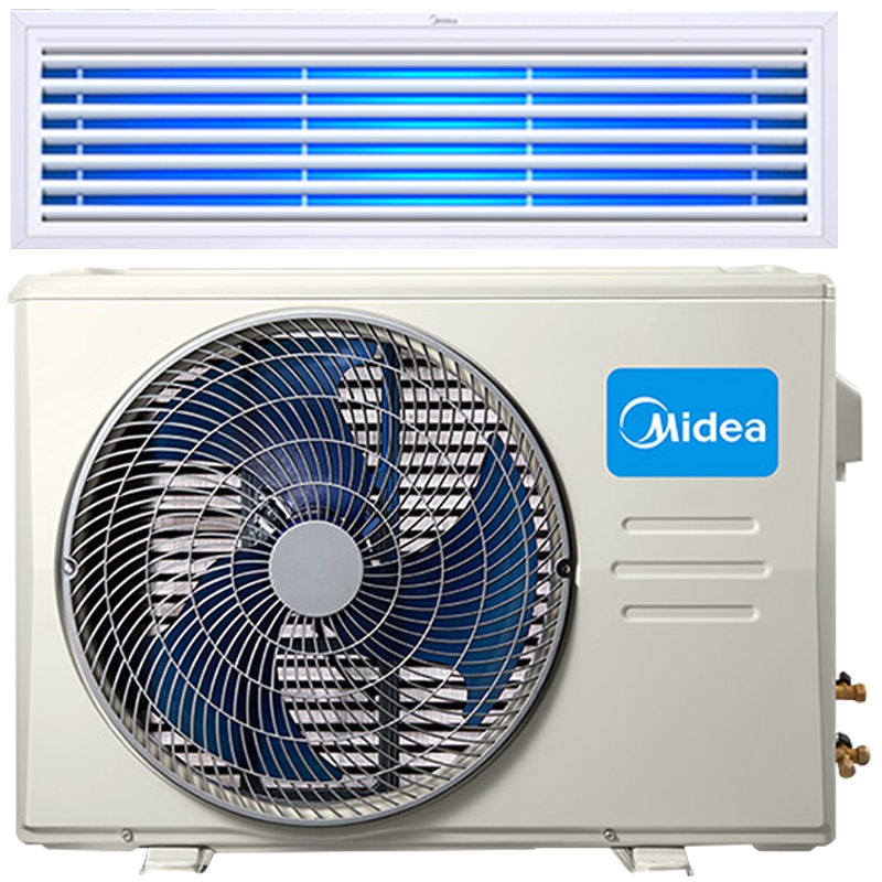 美的中央空调智能家电1匹直流变频风管机一拖一家用隐藏式wifi智控中央空调GRD26T2W-BP2N1-TR(2)Ⅱ