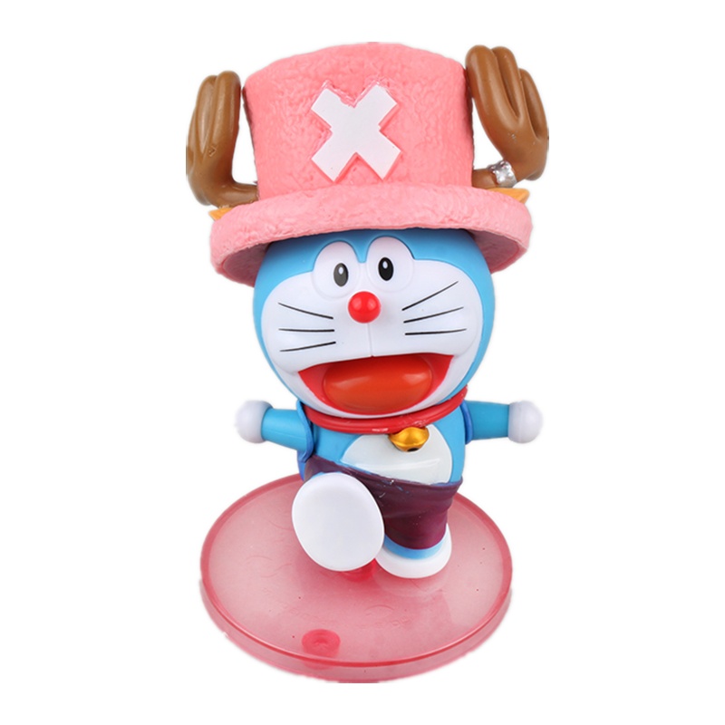 哆啦A梦手办 叮当猫COS乔巴 电影版 动漫摆件公仔模型