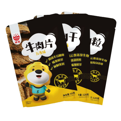 狮客[苏宁自主品牌]你很牛牛肉组合C [狮客牛肉粒120g五香*1+牛肉片65g沙爹*1+牛肉干120g沙爹*1]