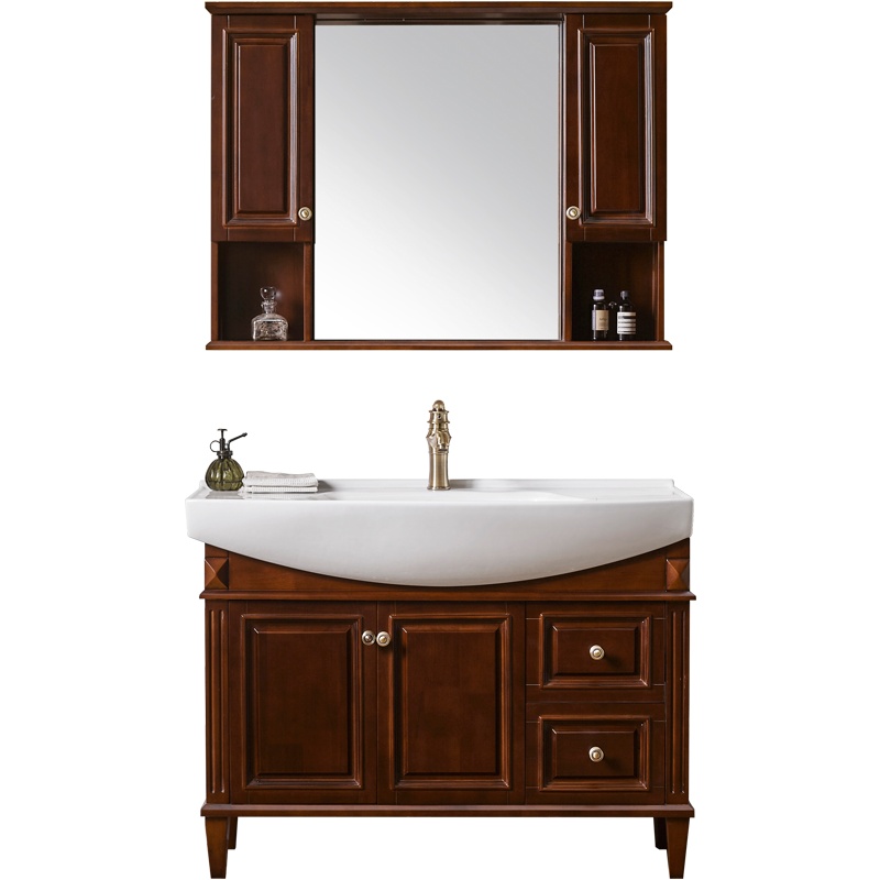 东鹏(DONG PENG)新中式风奢华实木浴室柜组合卫浴柜卫生间洗脸盆柜简爱系列