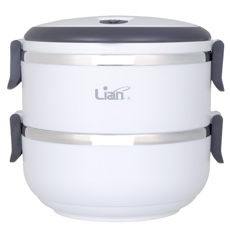 联创(Lian)保温饭盒不锈钢双层便当盒方便清洗