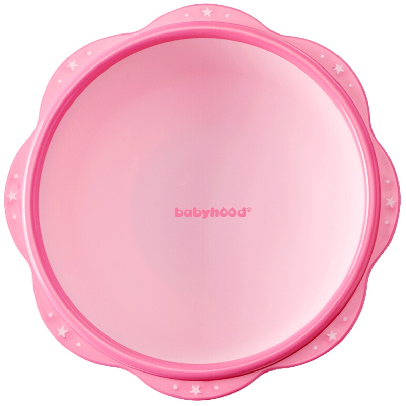 世纪宝贝(babyhood)婴儿脸盆宝宝洗脸盆小脸盆洗屁屁盆新生儿pp加厚小盆花瓣小脸盆BH-702 淡粉色