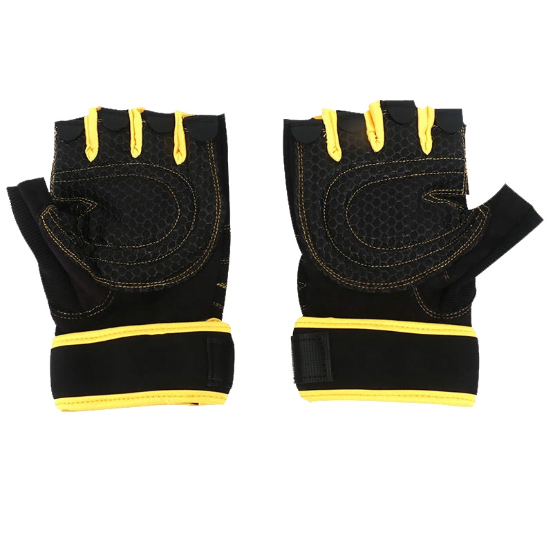 健身半指手套运动户外骑行举重男女哑铃锻炼透气防滑护手腕手套