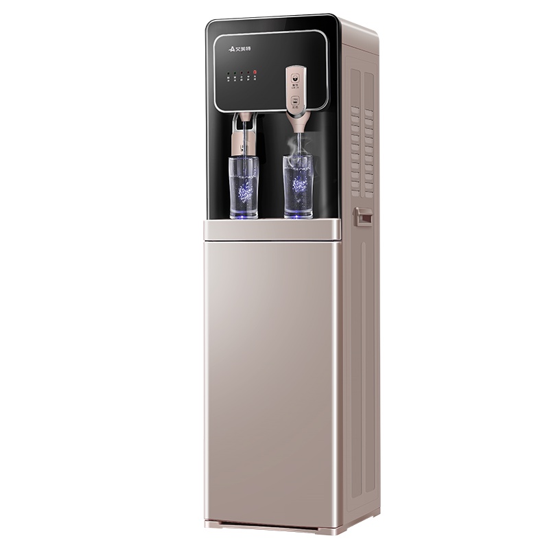 艾美特饮水机 冷热型 即热式下置式水桶立式家用全自动上水茶吧机管线机制冷水机大容量热水罐 办公室多人用饮水机YD201A