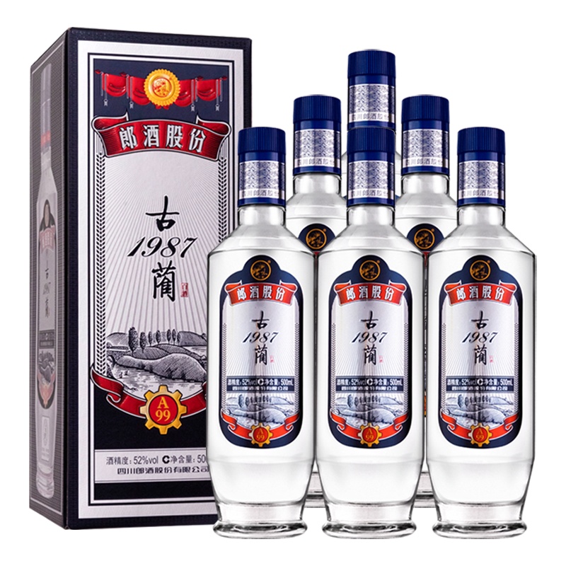 郎酒 古蔺1987(A99)52度 500mL*6瓶整箱白酒