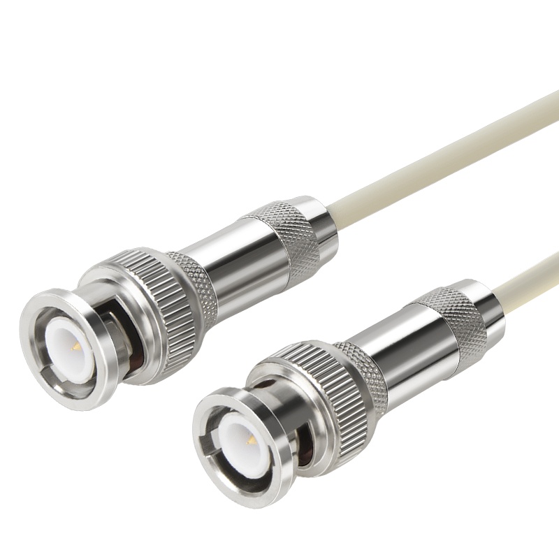 博扬 2M跳线BNC-BNC 2M兆E1接头成品跳线 syv75-2-1同轴电缆DDF转接跳线 1芯