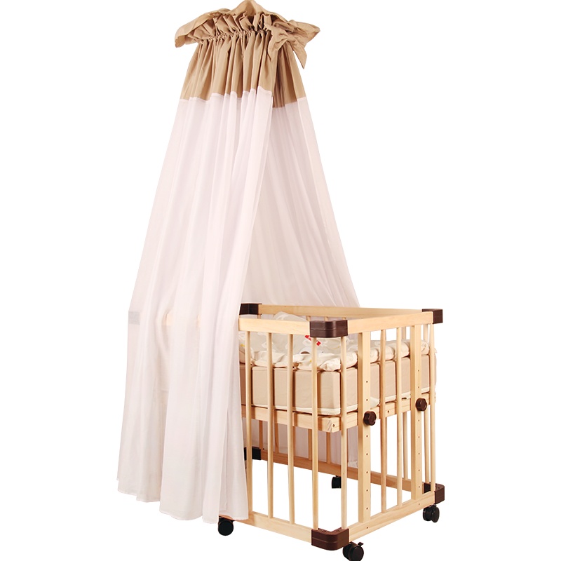 faroro日本婴儿床蚊帐带支架宫廷开门蒙古包儿童宝宝蚊帐罩挡风帐