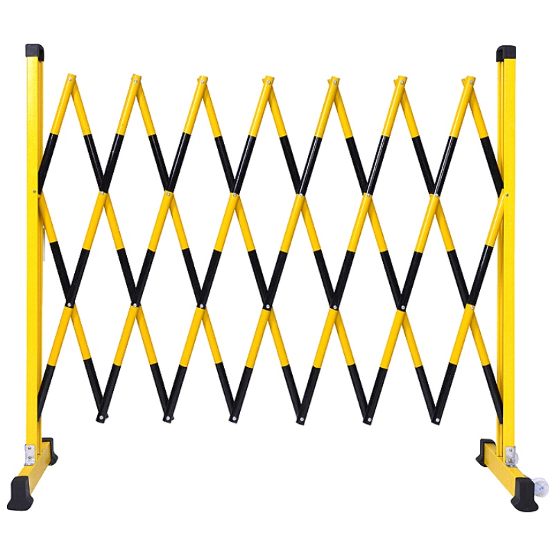 收缩护栏折叠式防护栏玻璃钢圆管式硬质伸缩围栏电力施全绝缘可移动折叠隔离防护栏安心抵