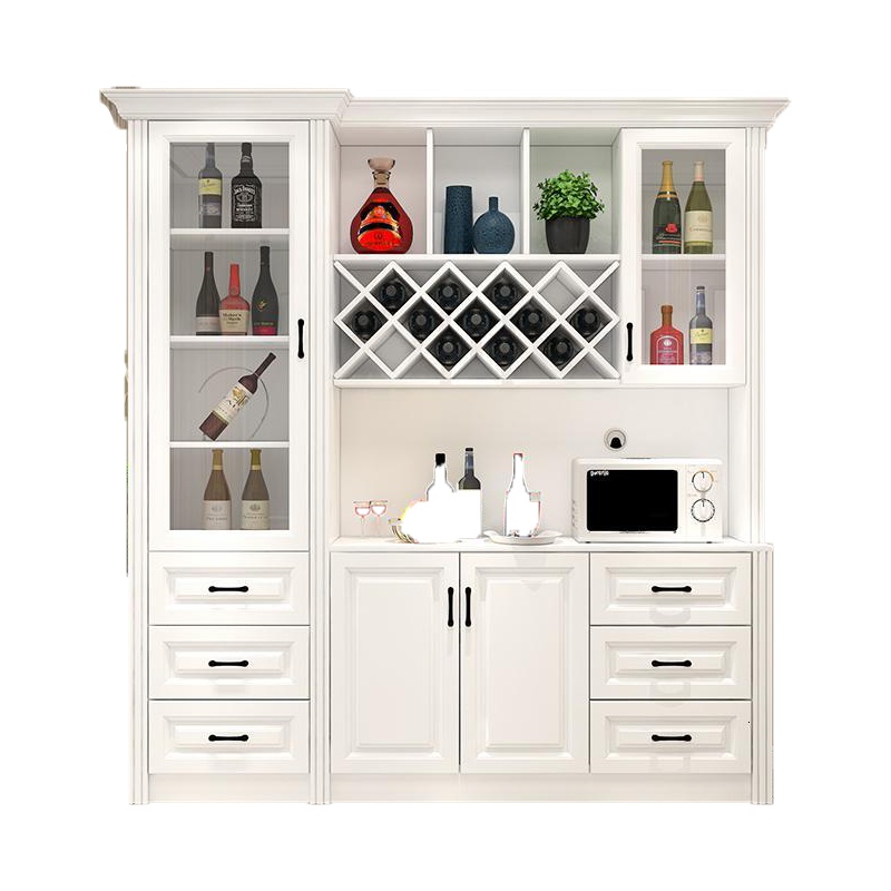 客厅酒柜靠墙多功能闪电客现代简约餐边柜家用欧式边柜橱柜组合可定制