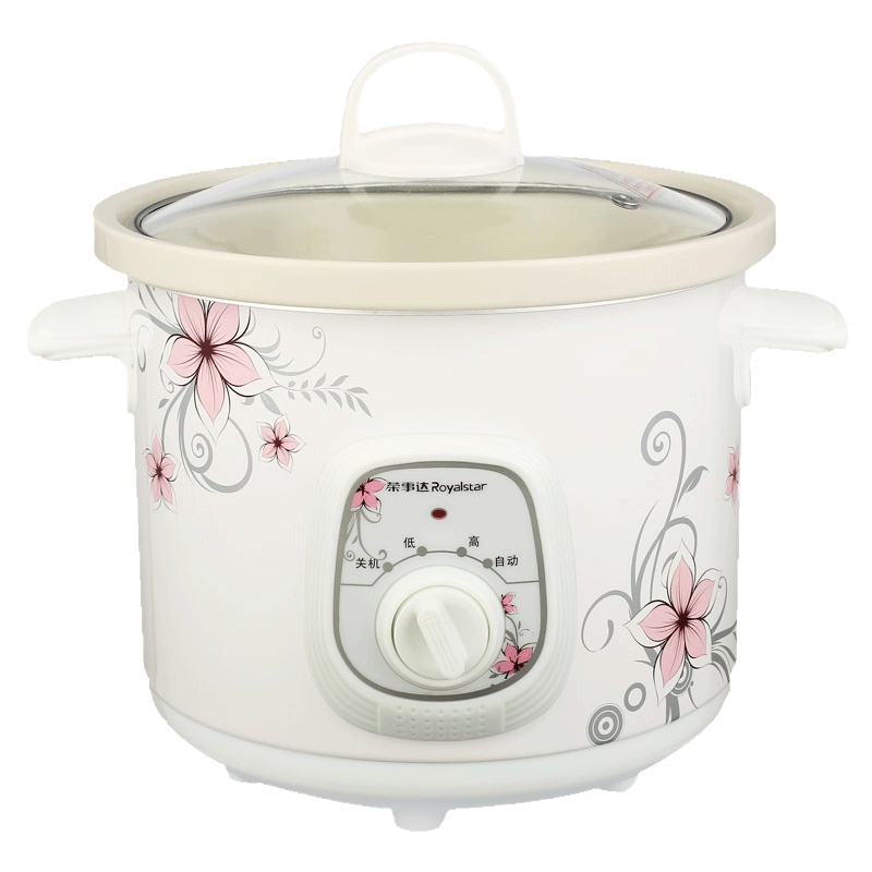 荣事达(Royalstar)电炖锅RBC-35M电炖盅3.5L容量白瓷内胆煲汤粥锅陶瓷电炖盅单胆母婴BB煲煮粥炖汤煲
