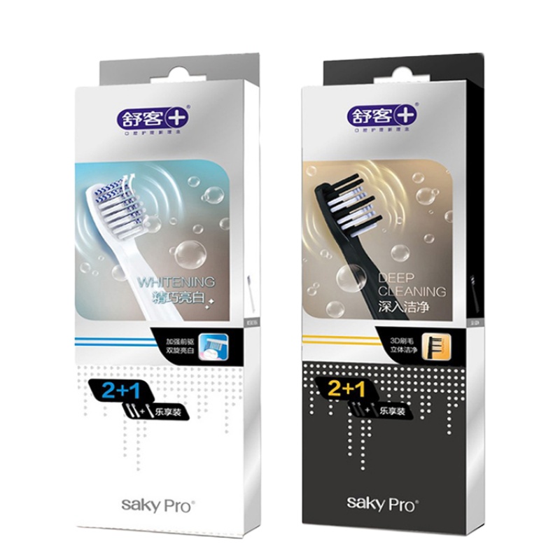 苏宁好货E1P声波电动牙刷头替换头E1P刷头G2212刷头 新款E1P白色1盒(3个刷头)