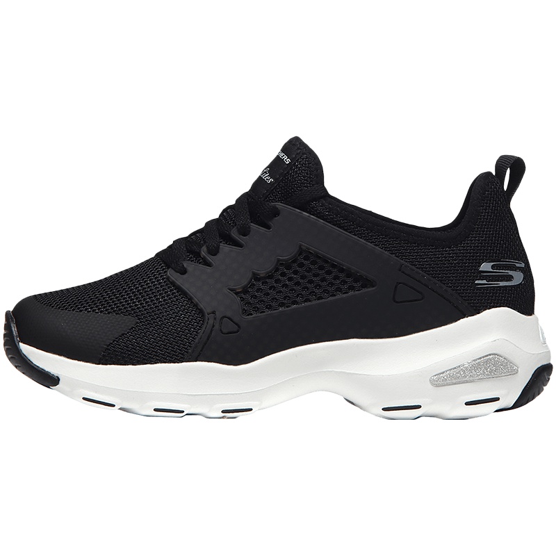 【自营】Skechers斯凯奇女休闲鞋D‘lites网面透气熊猫鞋12861. 12861/BKW黑色+白色