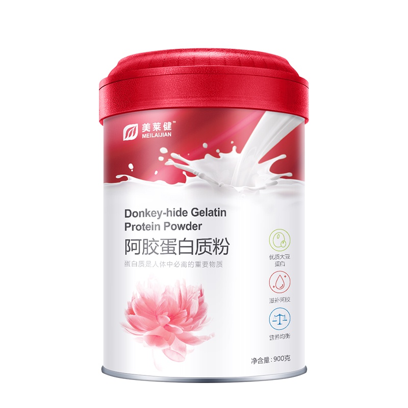 [买2送1]美莱健(MEILAIJIAN) 阿胶蛋白质粉900g/罐装 成人女性蛋白质补充胶原蛋白