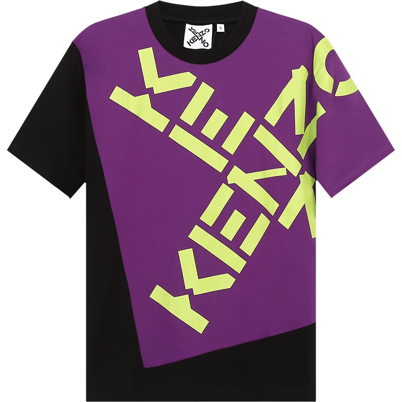 高田贤三 KENZO 女士KENZO SPORT系列棉质圆领短袖T恤FB6 2TS652 4SJ