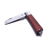 世达（SATA）直刃木柄电工刀70MM3109（单位：把）